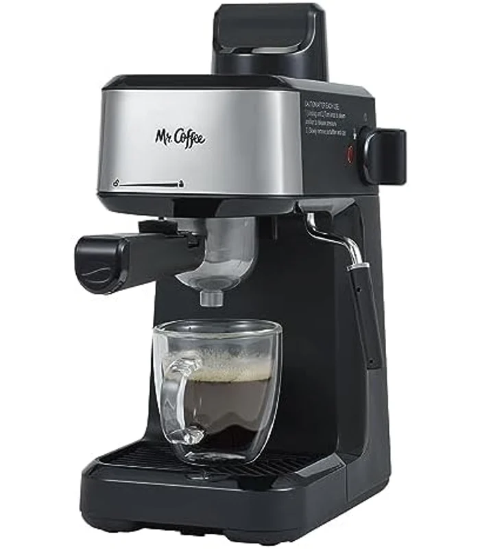 Mr. Coffee 4-Shot Steam Espresso Cappuccino and Latte Maker