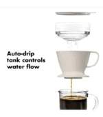 OXO Brew Single Serve Pour-Over Coffee Maker, 12 ounces, White
