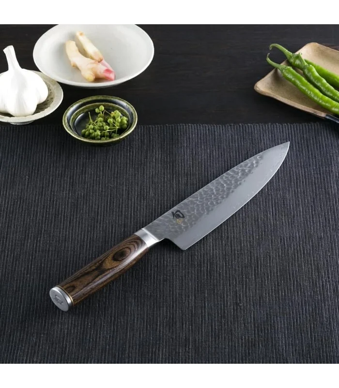 Shun Premier 8" Chef's Knife, Handcrafted Japanese Kitchen Knife