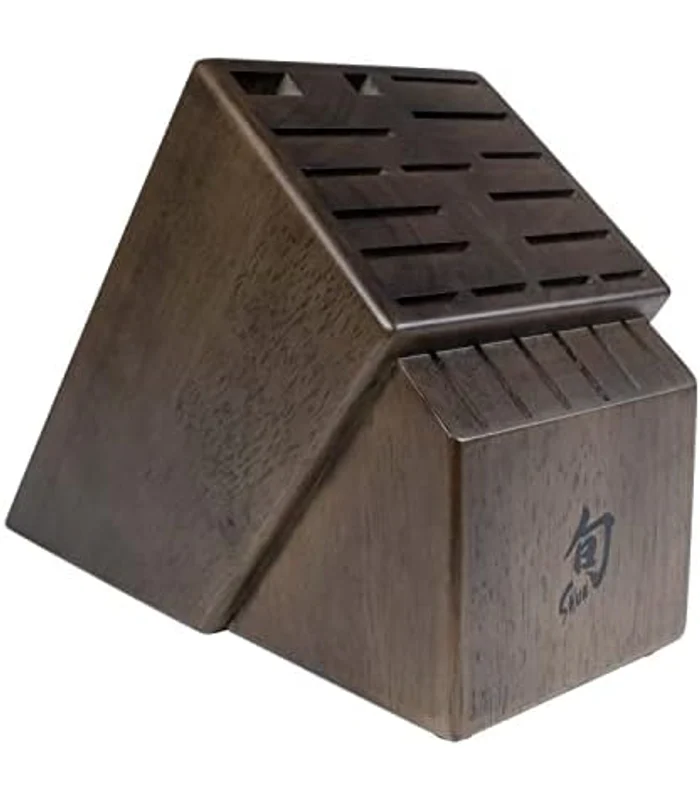 Shun Walnut Finish Knife Block